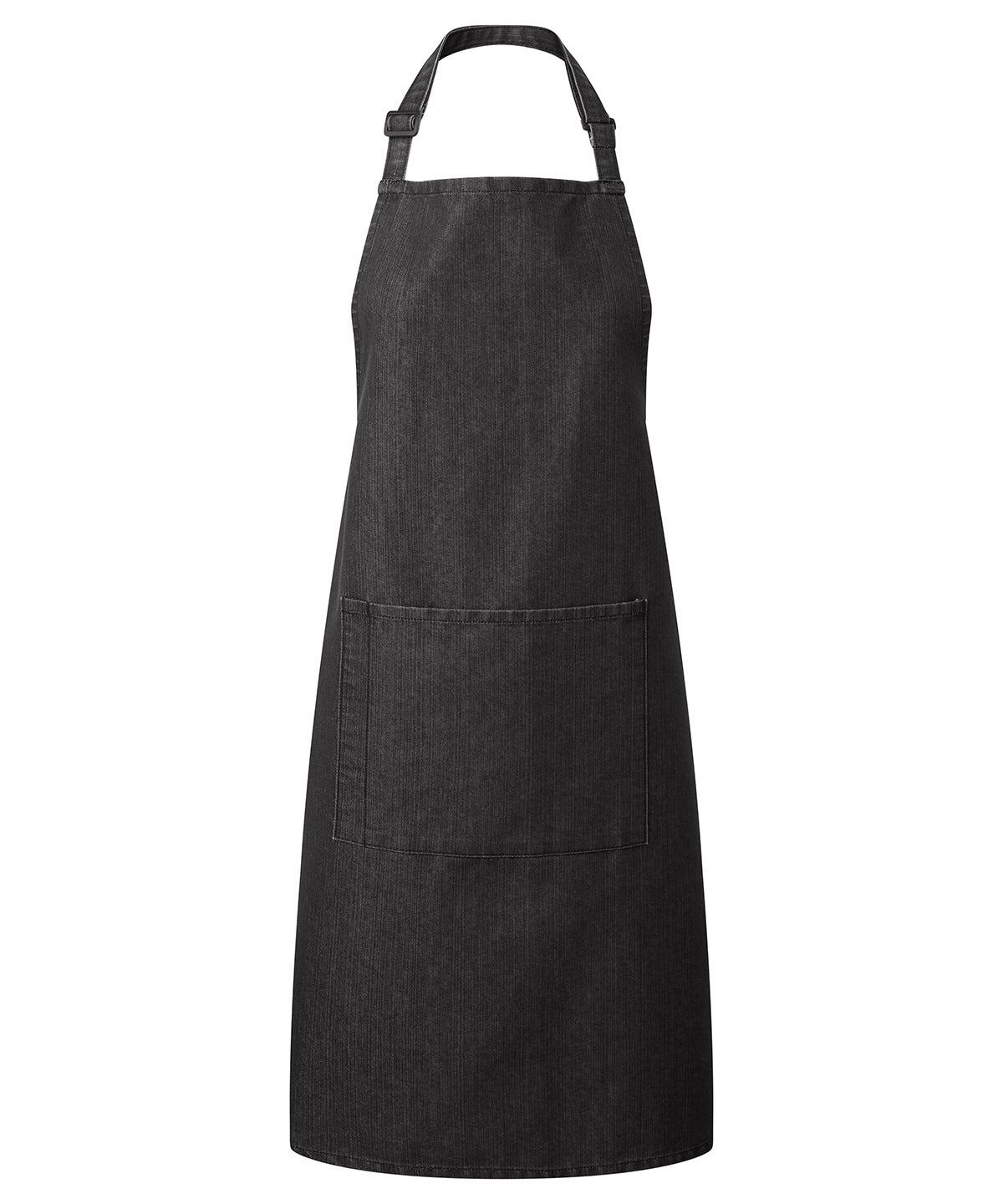 Basic Bib Apron with Pocket - Denim