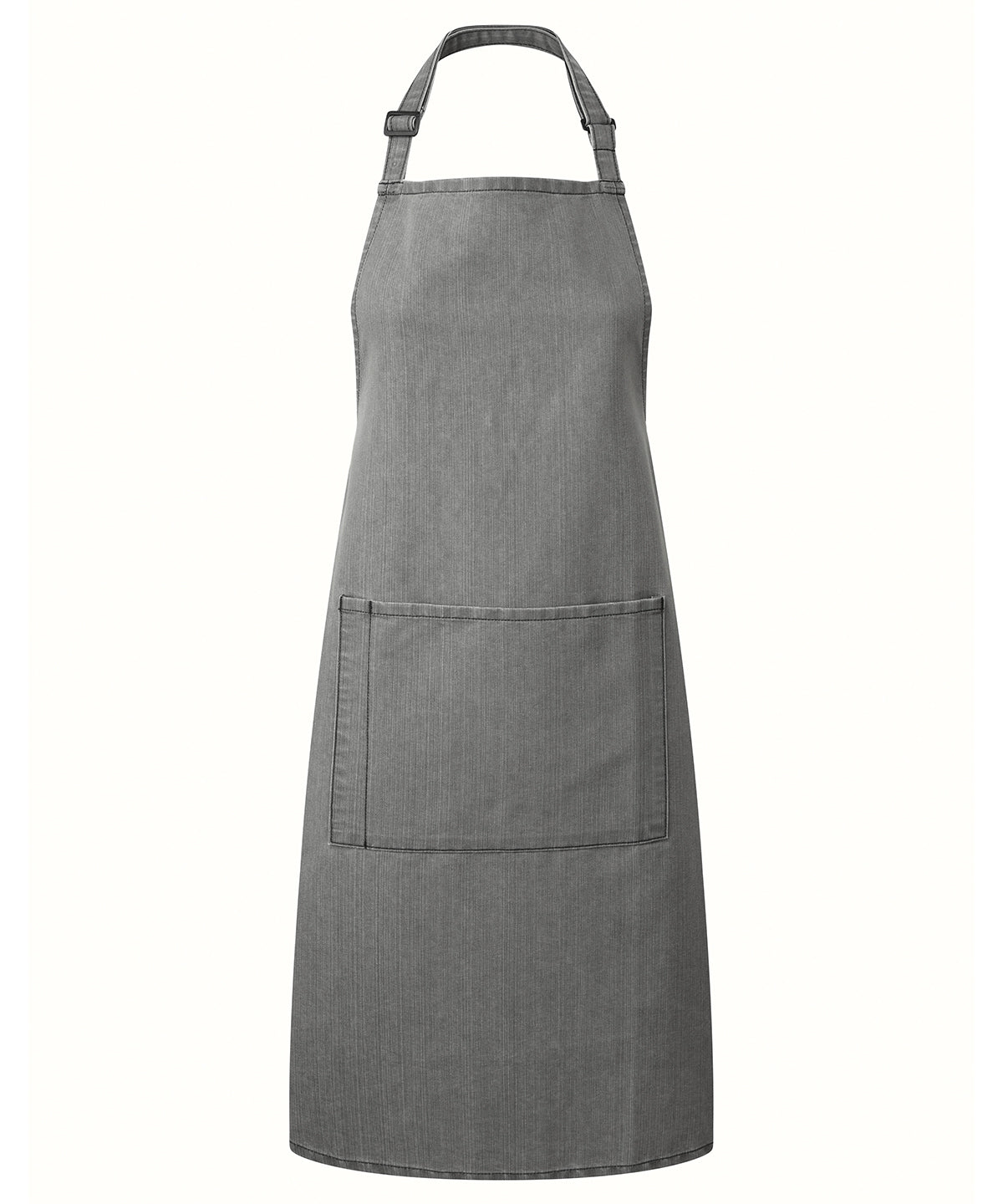 Basic Bib Apron with Pocket - Denim