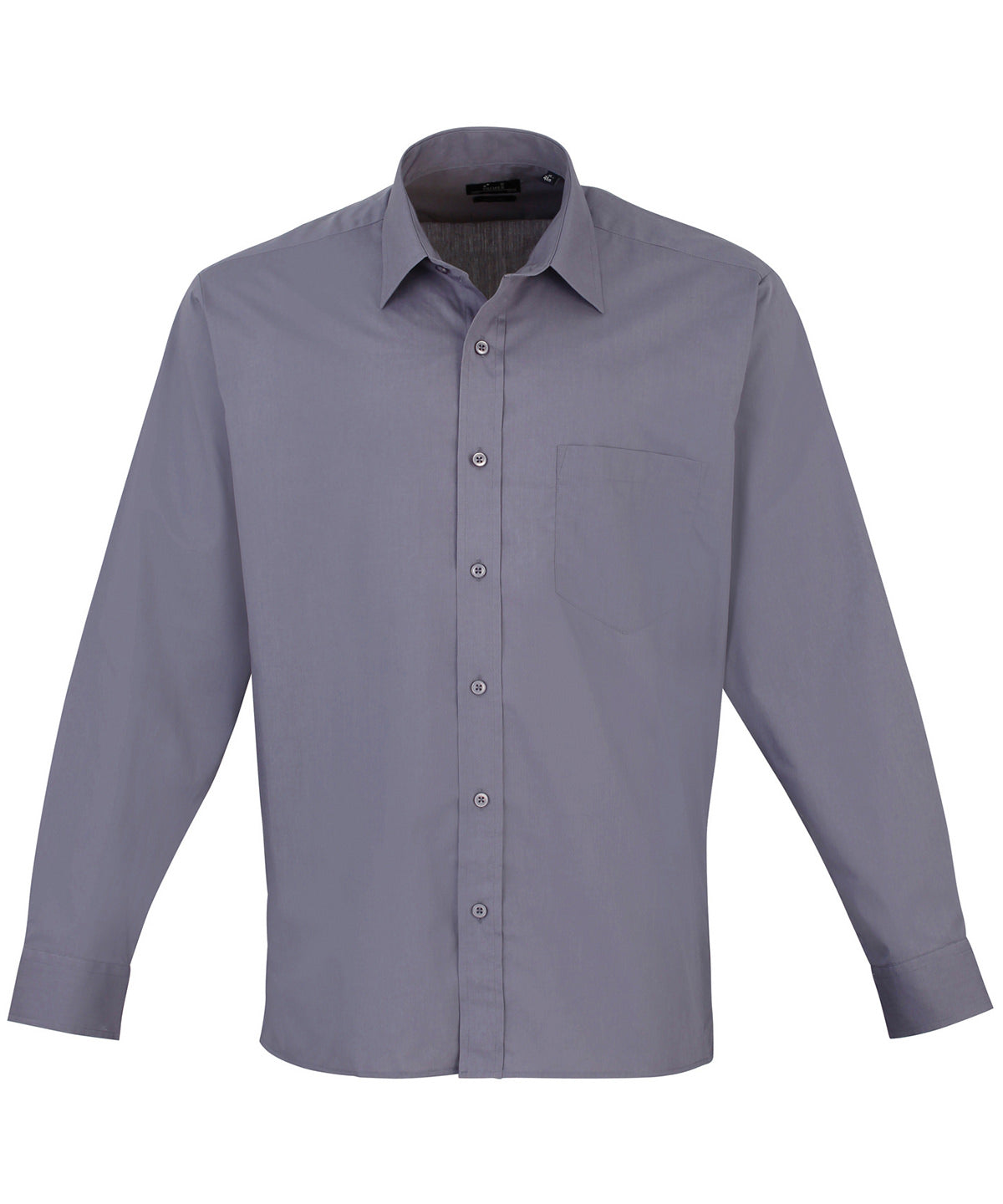 Men's Poplin Work Shirt - Long Sleeve