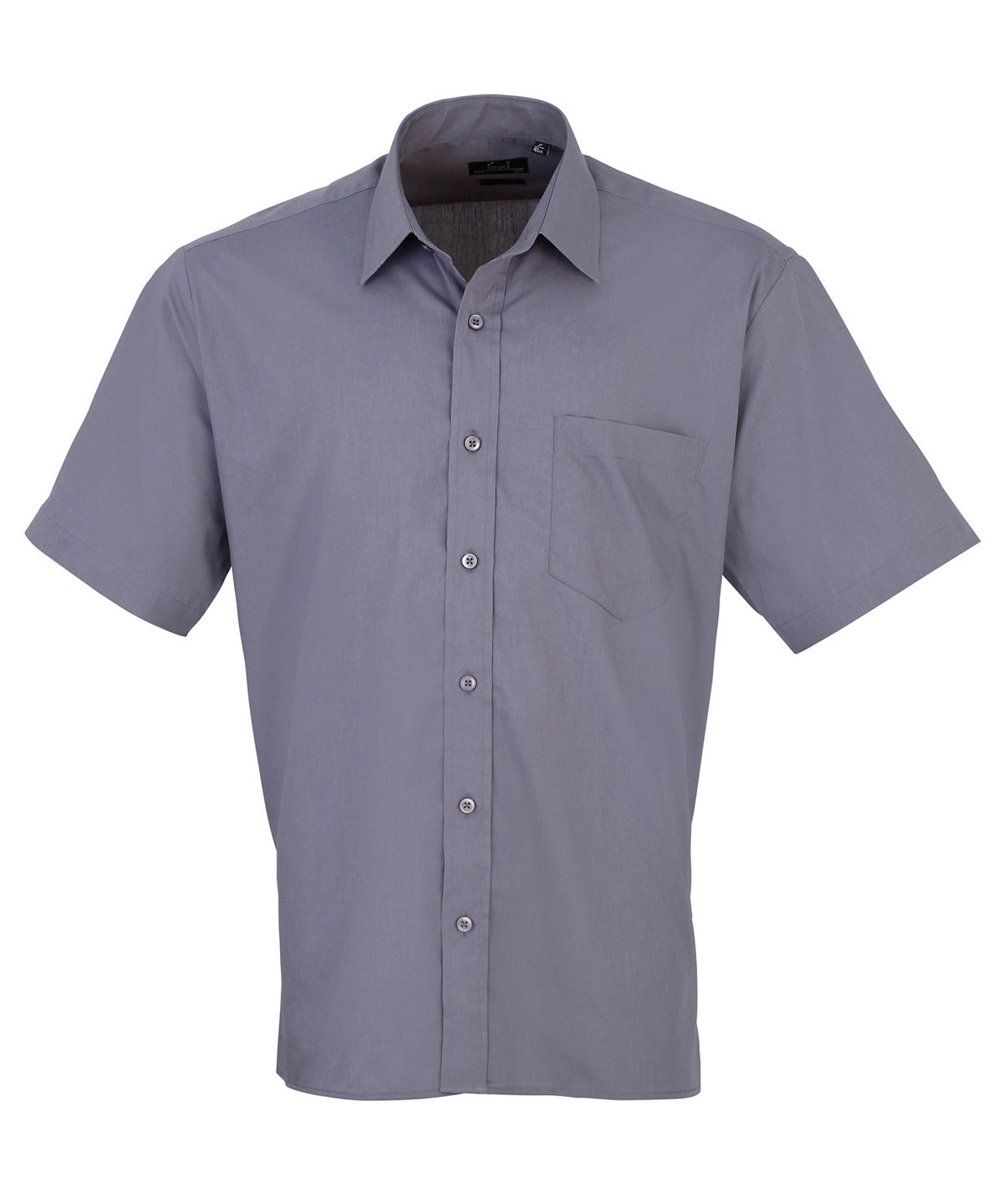 Men's Poplin Work Shirt - Short Sleeve